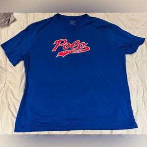Polo Ralph Lauren Men's Size XXL Blue Logo Short Sleeve Quick  Dry Tee Shirt